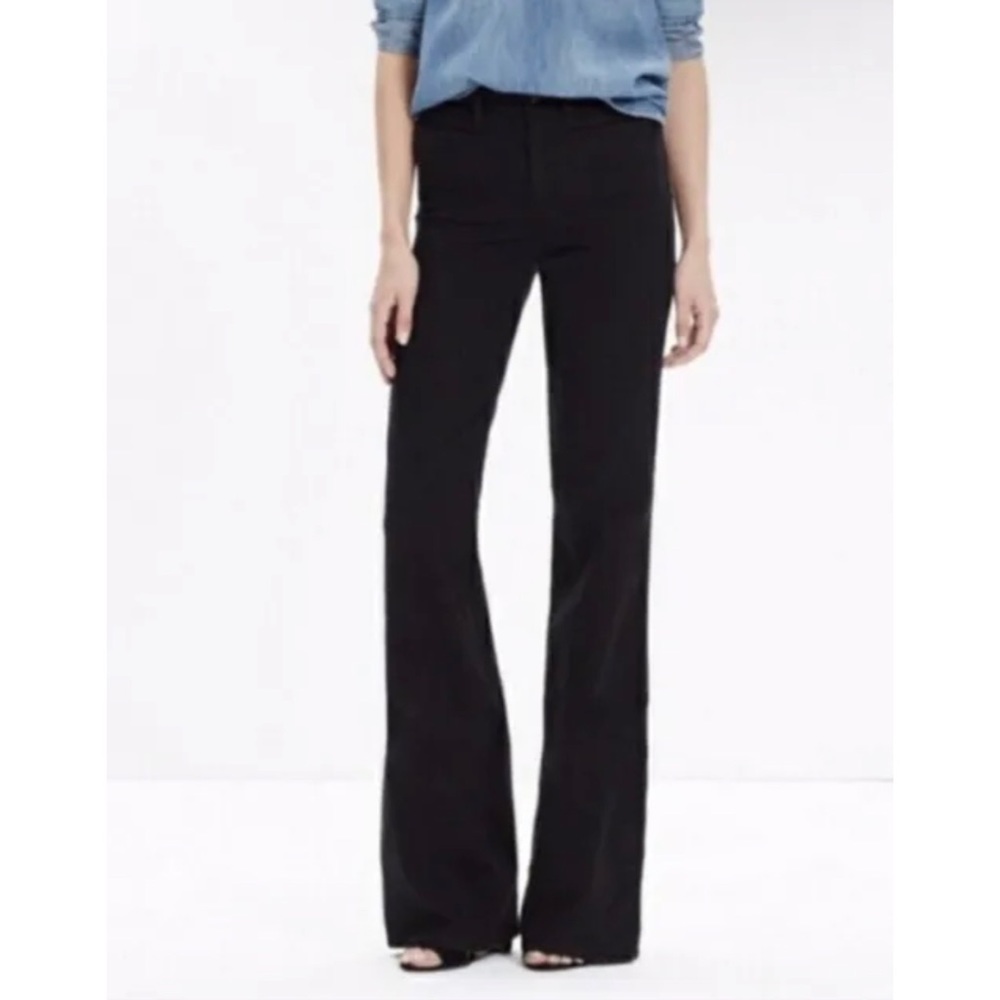 New Madewell Womens Flea Market Flare Jeans Size 24 Black
